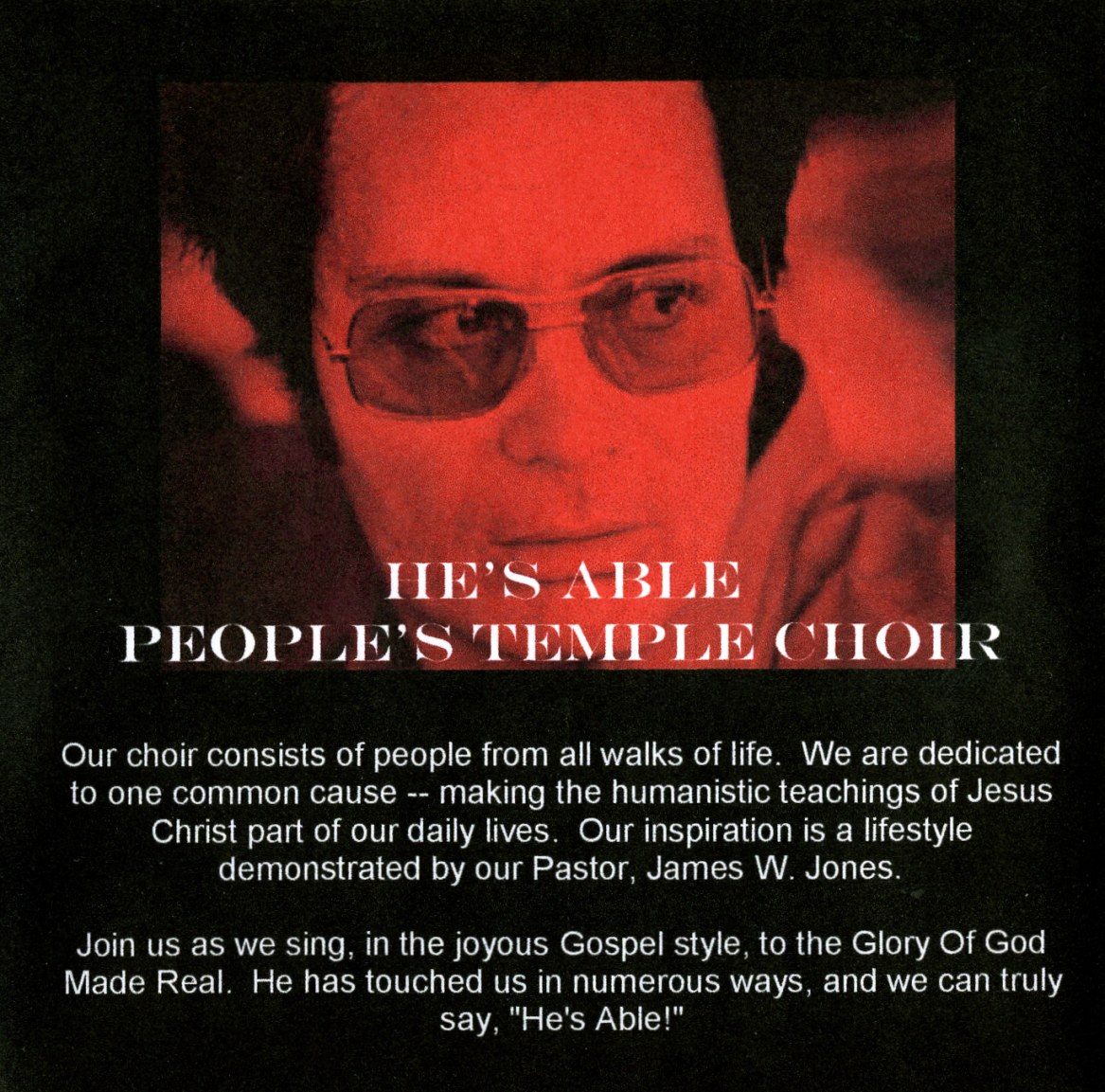 SkaryguyVideo JIM JONES HE'S ABLE PEOPLE'S TEMPLE CHOIR CD